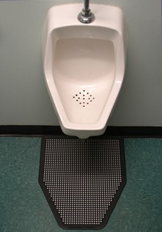 URINAL MAT BLACK - UNSCENTED