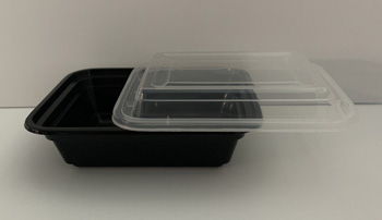 12 OZ. BLACK RECTANGLE CONTAINER