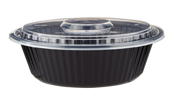 32 OZ. BLACK ROUND CONTAINER
