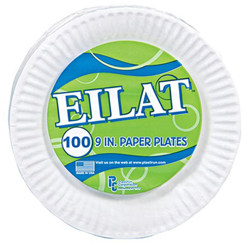 9" UNCOATED PAPER PLATES