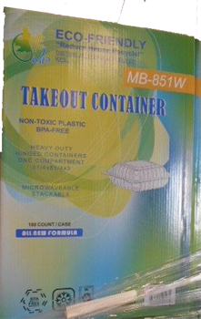 MEDIUM POLYPRO HINGED LID - WHITE