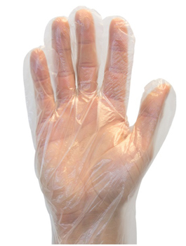 POLY GLOVES - MEDIUM