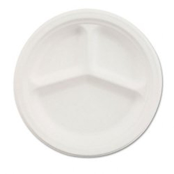 VESTRY 10-1/4" ROUND 3 COMPARTMENT PLATE