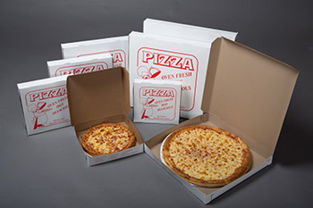 9" X 9" X 1-1/2" CLAYCOAT PIZZA BOX
